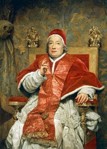 Portræt af pave Clemens xIII Rezzonico, af Anton Raphael Mengs, olie på lærred af Anton Raphael Mengs