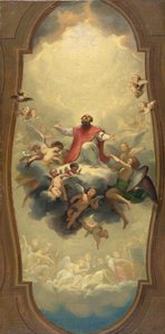 St. Eusebius Carried to Heaven, ca. 1757 (olie på lærred) af Anton Raphael Mengs