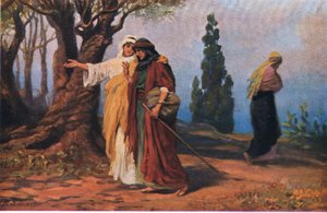 Naomi og Ruth, fra Hulberts Story of the Bible udgivet af The John Winston Company, 1932