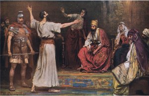 Paul før Festus og Agrippa, fra Hulbert