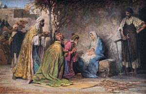 The Adoration, fra Hulberts Story of the Bible udgivet af The John Winston Company, 1932
