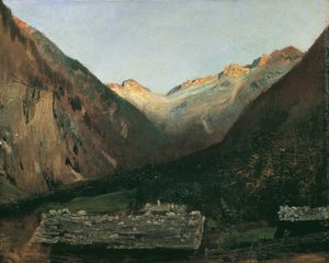 Aften i Prossau ved Gastein af Anton Romako