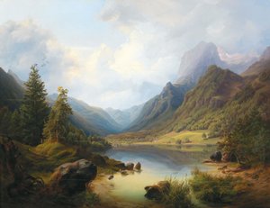 Udsigt over Hintersee med Reiteralm