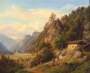 Tysk: Partie bey Frohnwies på vej fra Lofer til Salfelden i Pinzgau