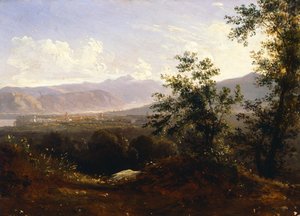 Udsigt over Sorrento fra Kap (olie på lærred)