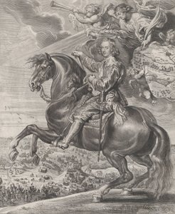 Portræt af Kardinal-Infante Ferdinand af Østrig, til hest, ca. 1630-54. af Anton van der Does