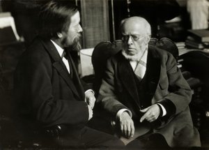 A. v. Menzel i. hans lejlighed m. A. v. Werner af Anton Alexander von Werner