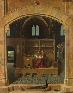 Sankt Jerome i sagen. Omkring 1475