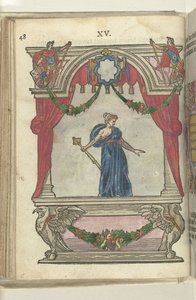 Scene med Personification of Providence (Providentia), 1578