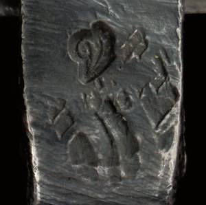 Mikroskop, ca. 1690 (sølv og glas) (se også 1121456-60) af Antoni van Leeuwenhoek
