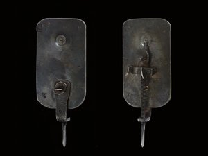 Mikroskop, ca. 1690 (sølv og glas) (se også 1121457-60) af Antoni van Leeuwenhoek
