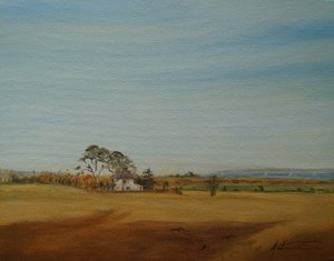 Hus og marker, 2016 af Antonia Myatt