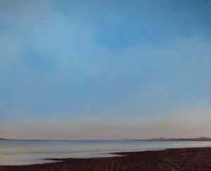 Instow Beach, Tide menee ulos, n.2008 (öljy kankaalle) af Antonia Myatt