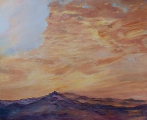 Keski-Atlantti, 2009 (öljy kankaalle) af Antonia Myatt