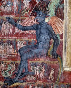 Djævelen i helvede, detalje (Fresco
