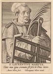St. Lawrence Martyr af Antonie Wierix