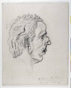 Portræt af digteren Jacques Prevel (1915-1951) i profil - 11. maj