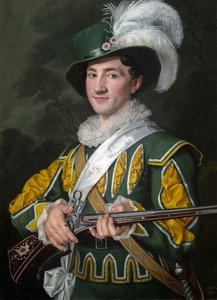 Alois Jelen (1801-1857) som Max i operaen Der Freischuetz af Carl Maria von Weber (1786-1826) - Antonin Machek (1775-1844). Olie på lærred af Antonin Machek