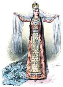 Massenet - Esclarmonde - Sibyl Sanderson, rollen som Esclarmonde, prolog 1. tableau - Antonin-Marie Chatinière, 1889