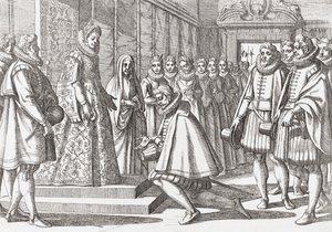 Filip III, konge af Spanien før Margaret af Østrig af Antonio (after) Tempesta