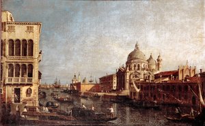Udsigt over Salutkirken i Venedig Maleri af værkstedet af Giovanni Antonio Canal dit il Canaletto (1697-1768) 1740-1750 Søn. 48x74 cm vene museo Correr af Antonio (studio of) Canaletto