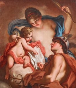 Venus, Merkur og Amor af Antonio Balestra