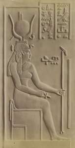 Isis, tempel i Dendera af Antonio Beato