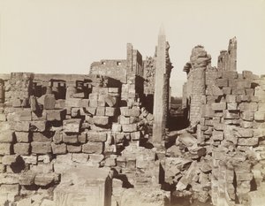 Karnak-templet, Egypten af Antonio Beato