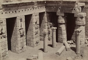 Medinet Habu: Koptisk kirke i centrum af Ramses III-templet