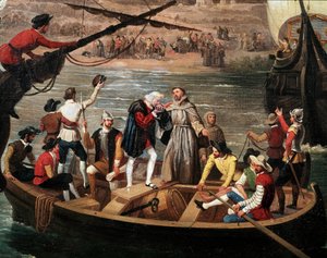 Santa Marias, Pintaernes og Ninaernes afgang fra Palos i 1492 - Afgangen af ​​Christopher Columbus