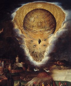 Lidenskabsscener: Ascension. Detalje. Maleri af Antonio Campi (1526-1587)