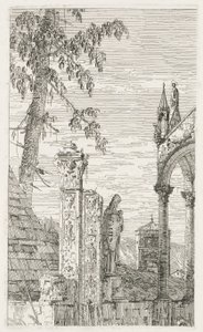 Visninger: Fragmenter af skulptur, 1735-1746. af Giovanni Antonio Canal