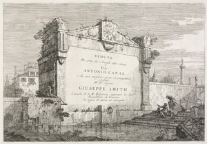 Visninger: Titelblad, 1735-1746. af Giovanni Antonio Canal