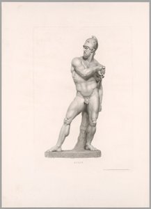 Ajax, set forfra, fra Oeuvre de Canova af Antonio Canova