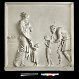 Feeding the Hungry, 1795 (gips) af Antonio Canova