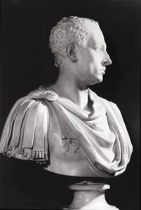 Portrætbuste af Frans I (1708-65), den hellige romerske kejser (marmor)