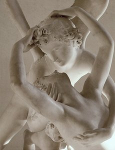 Psyke vækkes til live af Amors kys ... af Antonio Canova