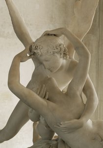 Psyke vækkes til live af Amors kys ... af Antonio Canova