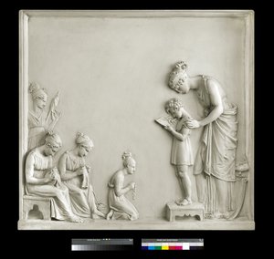 Undervisning, 1795 (gips) af Antonio Canova