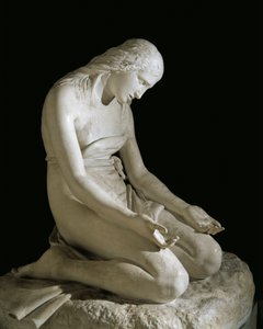 Den angrende Magdalene, af Antonio Canova (1757-1822) af Antonio Canova