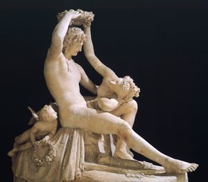 Venus kroning Kærlighed af Antonio Canova (1757-1822), gipsmodel af Antonio Canova