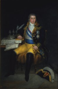 Portræt af Don Manuel Godoy af Antonio Carnicero