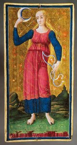 Tarotkort, der viser månen