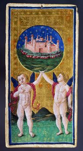 Tarotkort, der viser verden