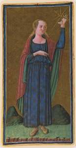 Stjernen, faksimile af et tarotkort fra 