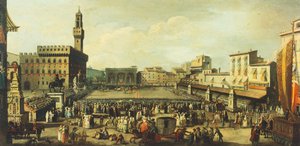 Festival på Piazza della Signoria af Antonio Cioci
