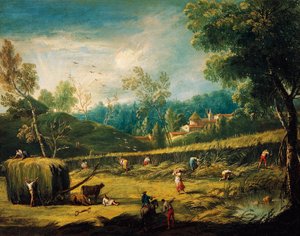 Sommeren, af Antonio Diziani (1737-1797), maleri.