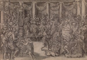 Scipio banket, 1543. af Antonio Fantuzzi