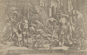 Afbrænding af et lig, 1540-45. af Antonio Fantuzzi