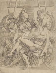 Pieta, 1540-45. af Antonio Fantuzzi